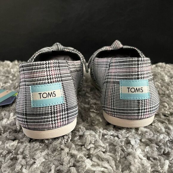 NIB TOMS Alpargata Multi Plaid Bow Shoes - Picture 7 of 9
